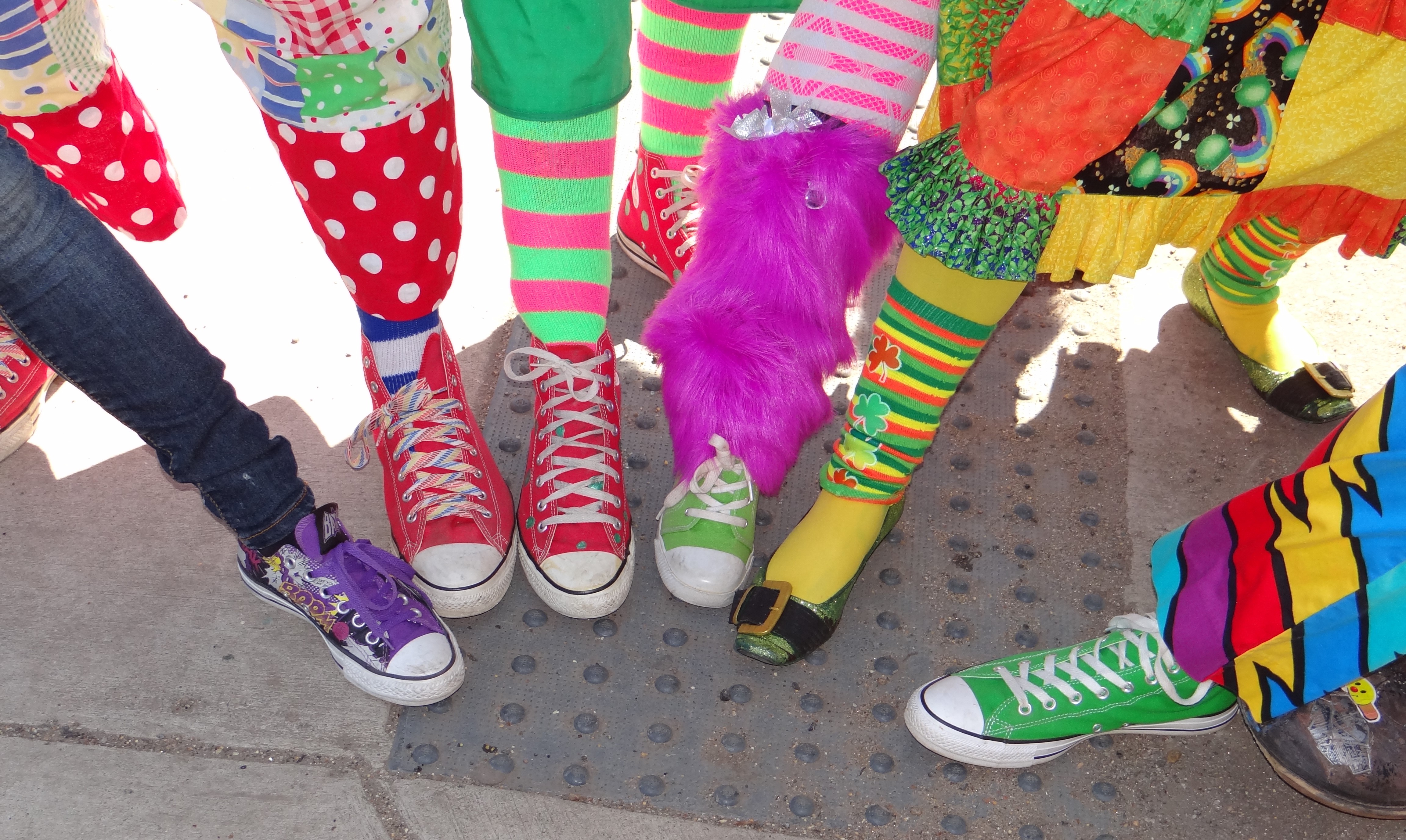 clowning for kids at parade